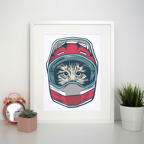 Cat driver print poster wall art decor - Graphic Gear