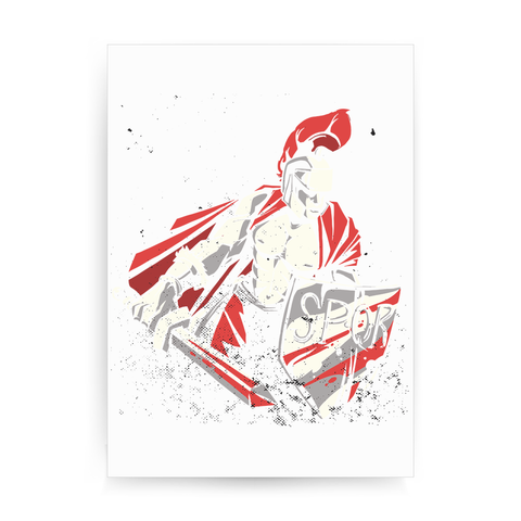 Roman warrior print poster wall art decor - Graphic Gear