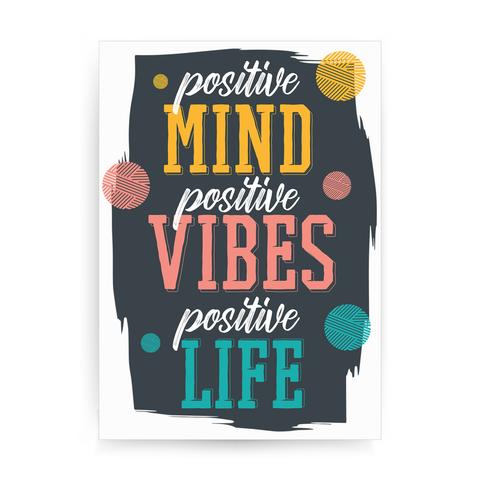 Positive quote print poster wall art decor - Graphic Gear