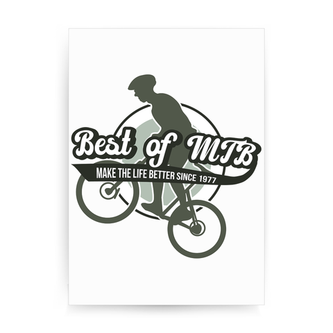 Mountain bike quote print poster wall art decor - Graphic Gear