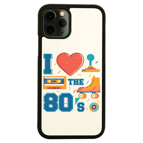 Love the 80's iPhone case cover 11 11Pro Max XS XR X - Graphic Gear