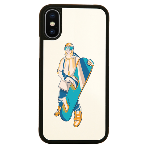 Snowboarder sport iPhone case cover 11 11Pro Max XS XR X - Graphic Gear