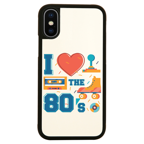 Love the 80's iPhone case cover 11 11Pro Max XS XR X - Graphic Gear
