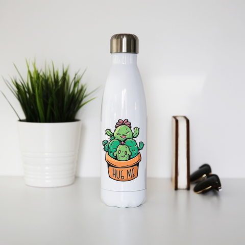 Cacti hug water bottle stainless steel reusable - Graphic Gear