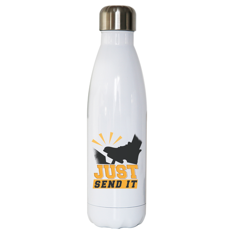Gas pedal quote water bottle stainless steel reusable - Graphic Gear