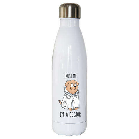 Doctor dog water bottle stainless steel reusable - Graphic Gear