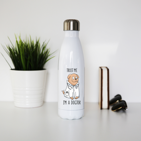 Doctor dog water bottle stainless steel reusable - Graphic Gear