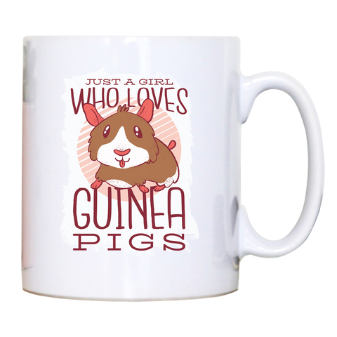 Girl love guinea pigs mug coffee tea cup - Graphic Gear