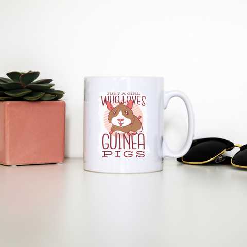 Girl love guinea pigs mug coffee tea cup - Graphic Gear