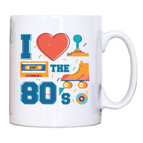 Love the 80's mug coffee tea cup - Graphic Gear