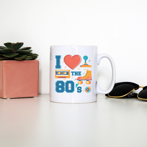 Love the 80's mug coffee tea cup - Graphic Gear