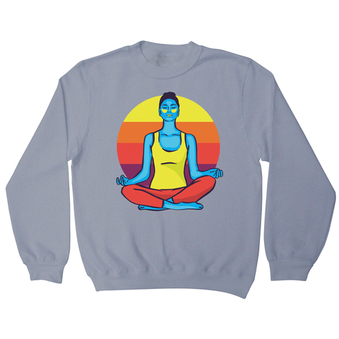 Colorful yoga woman sweatshirt - Graphic Gear