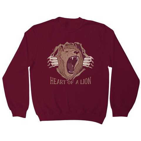 Heart of a lion sweatshirt - Graphic Gear