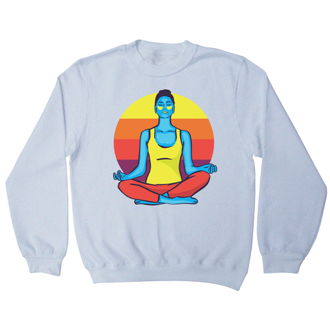 Colorful yoga woman sweatshirt - Graphic Gear
