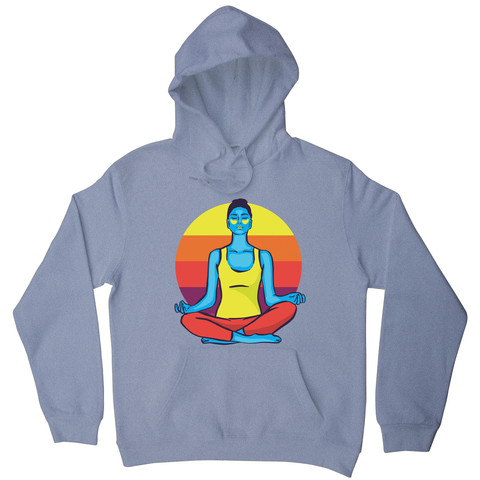 Colorful yoga woman hoodie - Graphic Gear