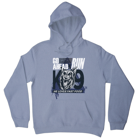 Police dog quote hoodie - Graphic Gear