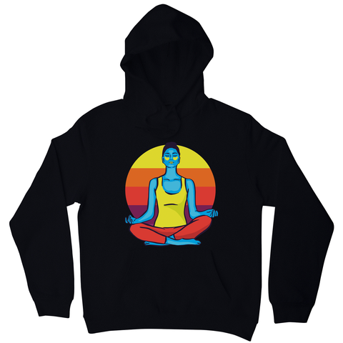 Colorful yoga woman hoodie - Graphic Gear