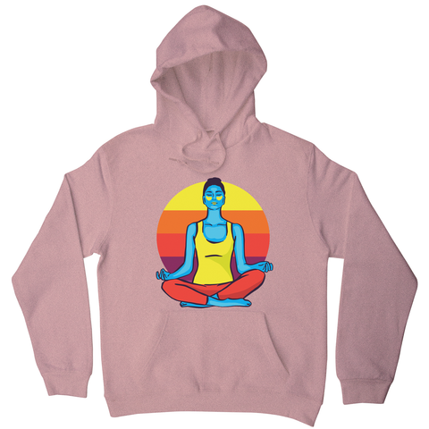 Colorful yoga woman hoodie - Graphic Gear