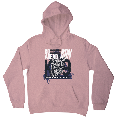 Police dog quote hoodie - Graphic Gear