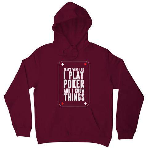 Play poker hoodie - Graphic Gear