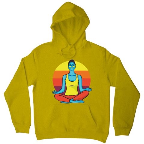 Colorful yoga woman hoodie - Graphic Gear