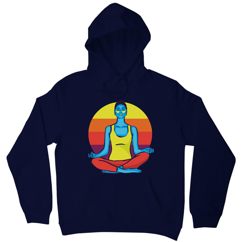 Colorful yoga woman hoodie - Graphic Gear