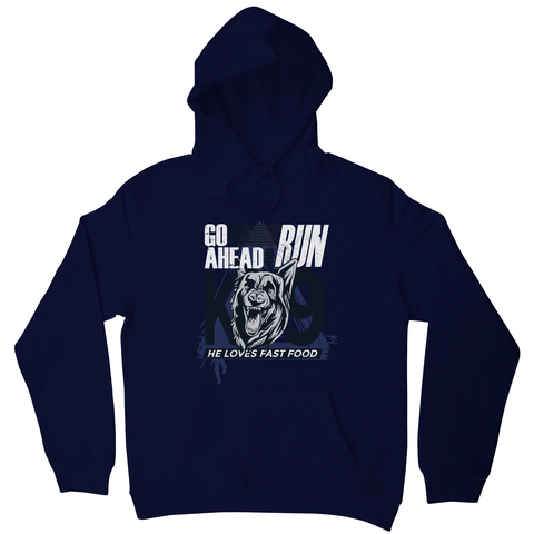 Police dog quote hoodie - Graphic Gear