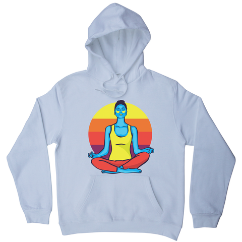Colorful yoga woman hoodie - Graphic Gear