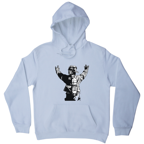 Firefighter rock hands hoodie - Graphic Gear