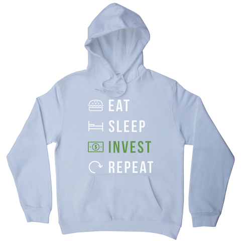 Eat sleep invest hoodie - Graphic Gear