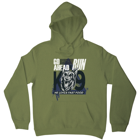 Police dog quote hoodie - Graphic Gear