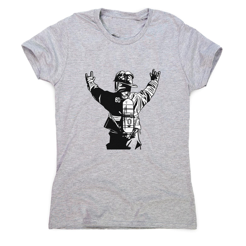 Firefighter rock hands women's t-shirt - Graphic Gear