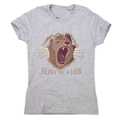 Heart of a lion women's t-shirt - Graphic Gear