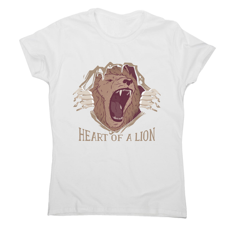 Heart of a lion women's t-shirt - Graphic Gear
