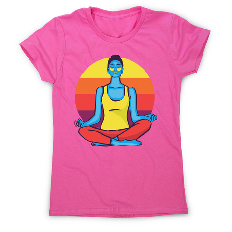 Colorful yoga woman women's t-shirt - Graphic Gear