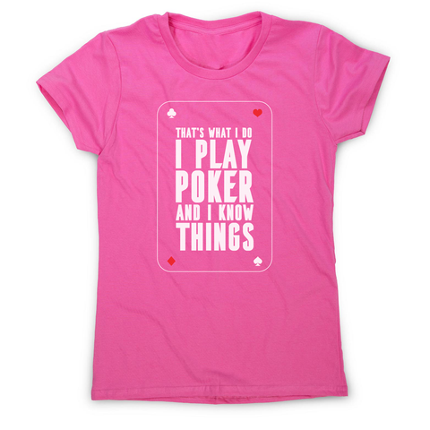 Play poker women's t-shirt - Graphic Gear