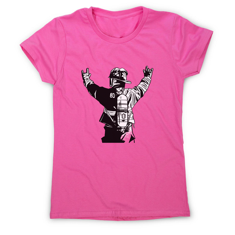 Firefighter rock hands women's t-shirt - Graphic Gear