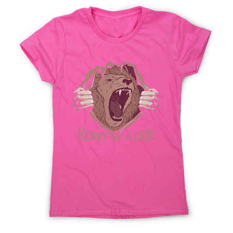 Heart of a lion women's t-shirt - Graphic Gear