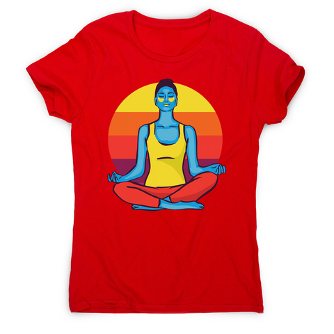 Colorful yoga woman women's t-shirt - Graphic Gear