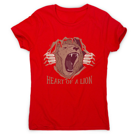 Heart of a lion women's t-shirt - Graphic Gear