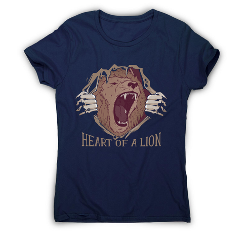 Heart of a lion women's t-shirt - Graphic Gear