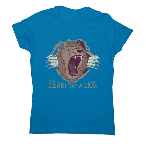 Heart of a lion women's t-shirt - Graphic Gear