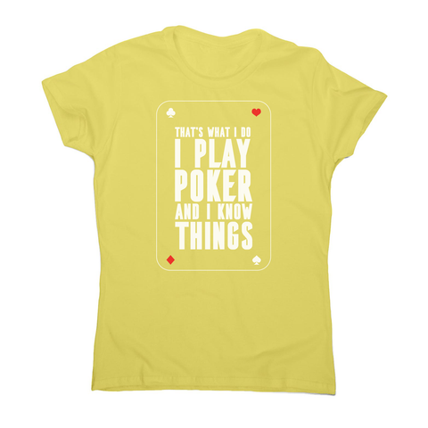 Play poker women's t-shirt - Graphic Gear