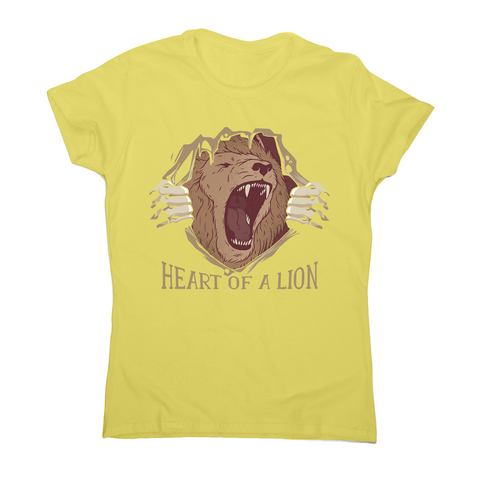Heart of a lion women's t-shirt - Graphic Gear