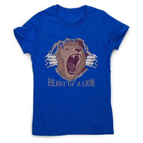 Heart of a lion women's t-shirt - Graphic Gear
