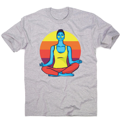 Colorful yoga woman men's t-shirt - Graphic Gear