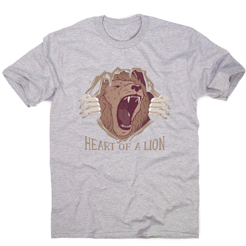 Heart of a lion men's t-shirt - Graphic Gear