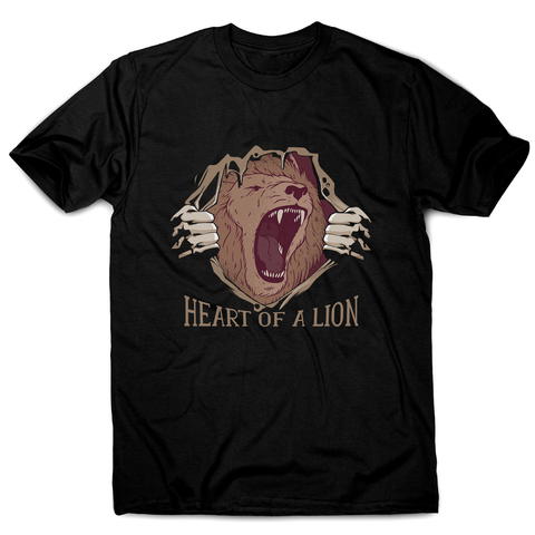 Heart of a lion men's t-shirt - Graphic Gear
