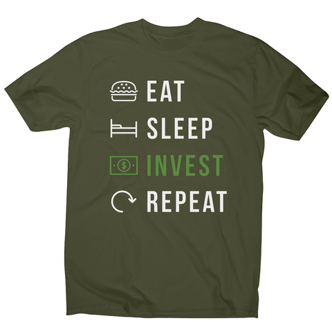 Eat sleep invest men's t-shirt - Graphic Gear