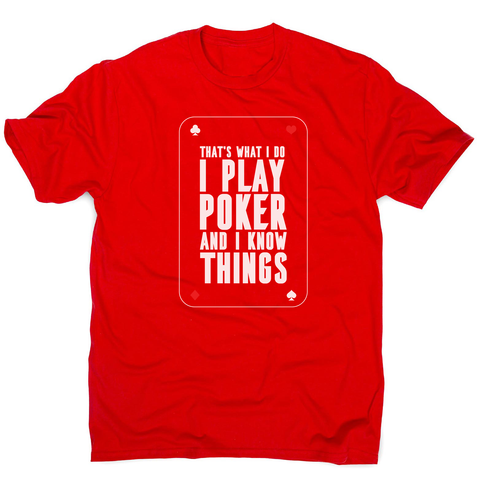 Play poker men's t-shirt - Graphic Gear